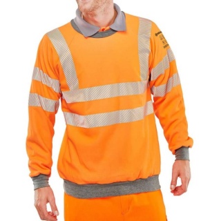 Beeswift CARC56 ARC Flash RIS-3279-TOM Sweatshirt Orange